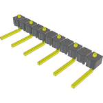 Samtec-HMTSW-206-23-G-S-029-RA Connector Headers and PCB Receptacles Conn Unshrouded Header HDR 6 POS 5.08mm Solder RA Side Entry Thru-Hole Bulk