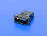 1061052000 - HBMT High Density Backplane Motherboard Adapter Housing, APC, Singlemode  and Multimode, Black Body, Bare Ribbon Fiber, Screw Mount Fixed Style, 4 Positions