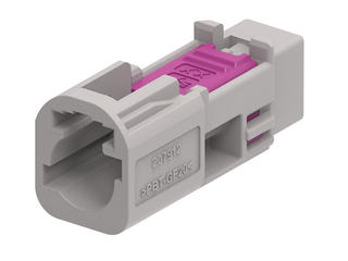 2079125326 - High-Speed FAKRA Mini (HFM) Single Plug Housing, 1x1, Key G, Gray, without Clipslot