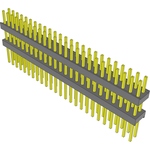 Samtec-EW-25-11-G-D-400 Connector Headers and PCB Receptacles Conn Board Stacker HDR 50 POS 2.54mm Solder ST Top Entry Thru-Hole Bulk