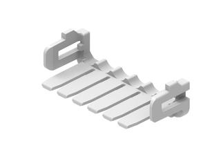 2127252060 - Micro-One Terminal Position Assurance (TPA) Retainer, 6 Circuits, 2.00mm Pitch, Glow-Wire Capable, Natural