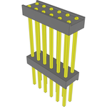 Samtec-EW-06-12-G-D-699 Connector Headers and PCB Receptacles Conn Board Stacker HDR 12 POS 2.54mm Solder ST Top Entry Thru-Hole Bulk