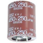 CHEMI-CON-EKHJ401VSN281MR35M Capacitor Aluminum Electrolytic Cap Aluminum Lytic 280uF 400V 20% (30 X 35mm) Snap-In 10mm 2.32A 3000h 105°C Box