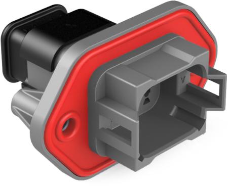 Amphenol-AT04-08PA-PM16 Connector Discrete Wire Housing Conn Housing RCP 8 POS Crimp ST Panel Mount Gray