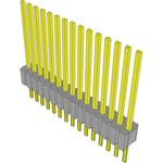 Samtec-MTMS-115-55-G-S-390 Connector Headers and PCB Receptacles Conn Unshrouded Header HDR 15 POS 1.27mm Solder ST Top Entry Thru-Hole Tube