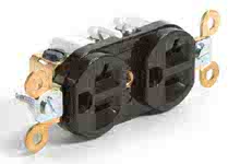 1301480106 - Safeway Duplex Receptacle, Spec Grade, 2 Pole/3 Wire, NEMA 6-20, 250V