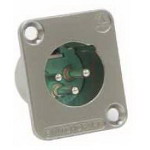 Switchcraft-DE4F Connector Audio and Video Conn XLR Connector F 4 POS ST Panel Mount 4 Terminal 1 Port Bulk