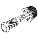 Bivar-PM3-KNGD Panel Mount Indicators Uni Color LED Panel Mount Indicator