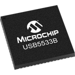 Microchip Technology-USB5533B-6080JZX USB Interface ICs Low Speed/Full Speed/High Speed/Super Speed USB Controller Hub USB 2.0/USB 3.0 3.3V Tray 64-Pin QFN EP