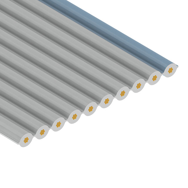 10 strand ribbon-gray with blue