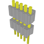 Samtec-HDWM-05-51-G-S-250 Connector Headers and PCB Receptacles Conn Board Stacker HDR 5 POS 1.27mm Solder ST Thru-Hole Layer