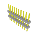 Samtec-TW-10-04-L-S-220-140 Connector Headers and PCB Receptacles Conn Board Stacker HDR 10 POS 2mm Solder ST Top Entry Thru-Hole Bulk
