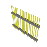 Samtec-ZW-19-14-T-S-940-120-007 Connector Headers and PCB Receptacles Conn Board Stacker HDR 19 POS 2.54mm Solder ST Top Entry Thru-Hole Bulk