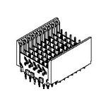 Molex-0740579002 Connector Backplane Conn Hard Metric HDR 60 POS 2mm Press Fit ST Thru-Hole VHDM® Tube