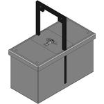 Hammond Manufacturing-1438C  Gray Mild Steel Flange Mount Junction Box