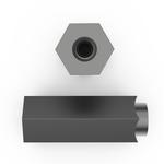 RAF Electronic Hardware-3308-B-256-B Standoffs Standoff Hex Swage F 2-56-THD Brass Plain