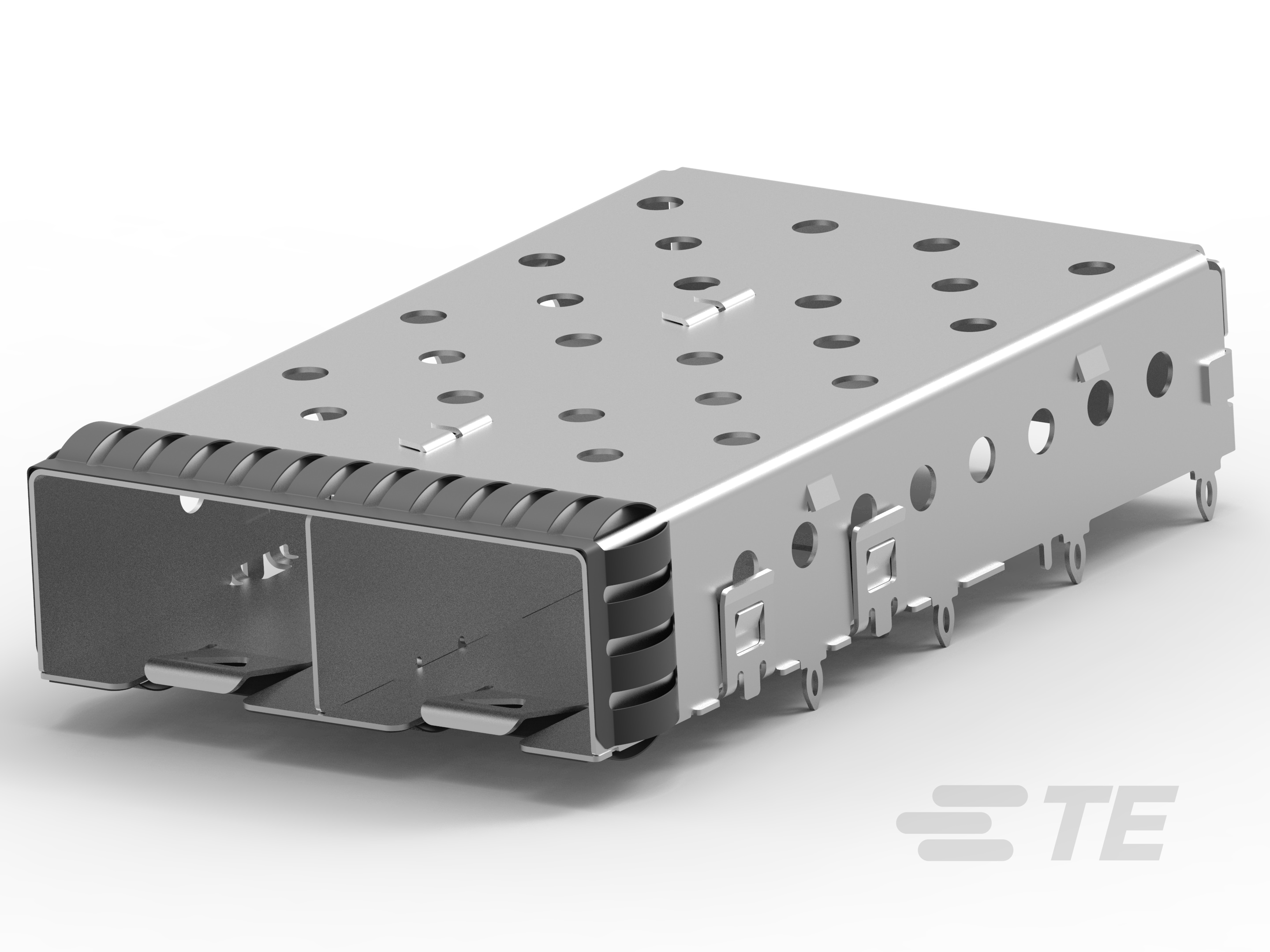 SFP+ 1x2 Cage Assembly-2007263-1 SFP+ 1x2 Cage Assembly-2007263-1