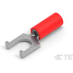 TE Connectivity-328516 Connector Terminals Flanged Spade Tongue Terminal 16-22AWG Copper Red 20.34mm Tin Loose