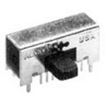 TE Connectivity-1825203-4 Switch Slide Switch Slide 4P3T Extended Side Slide 20VAC 20VDC 0.4VA PC Pins Bracket Mount/Through Hole Tray