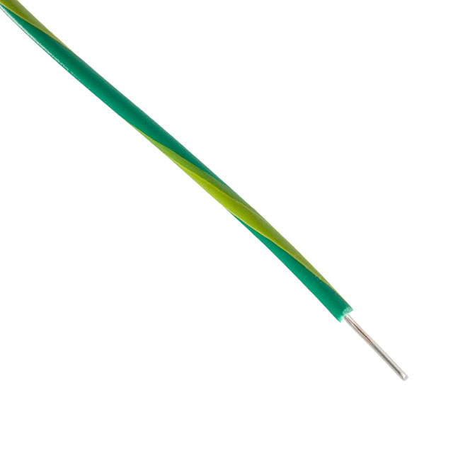 Green/Yellow Solid Hook-up Wire