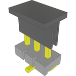 Samtec-HFWJ-03-01-T-S-VS-P Connector Headers and PCB Receptacles Conn Unshrouded Header HDR 3 POS 3.96mm Solder ST Top Entry SMD Bulk