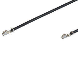 2196741125 - Pre-Crimped Lead OneBlade Female-to-Female, 1.00µm Tin (Sn) Plating, 450.00mm Length, 28 AWG, Black