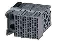 1703403010 - Impact 85 Ohm Plus 4 Pair, Right-Angle Daughtercard, Left Guided, 10 Columns, 120 Circuits, Plated Through Hole Dimension 0.46mm, Lead Free