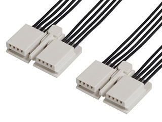 2163301083 - EdgeLock-to-EdgeLock Off-the-Shelf (OTS) Cable Assembly, 2.00mm Pitch, Tin (Sn) Plating, 300.00mm Length, 8 Circuits, Black