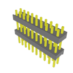 Samtec-ZW-10-09-T-D-415-225 Connector Headers and PCB Receptacles Conn Board Stacker HDR 20 POS 2.54mm Solder ST Top Entry Thru-Hole Bulk Samtec-ZW-10-09-T-D-415-225 Connector Headers and PCB Receptacles Conn Board Stacker HDR 20 POS 2.54mm Solder ST Top Entry Thru-Hole Bulk