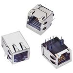 Stewart Connector-SS64100-037F Connector Telephone and Telecom Conn RJ-45 F 10 POS 1.27mm Solder RA Thru-Hole 10 Terminal 1 Port