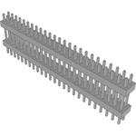 Samtec-TW-25-10-T-D-375-130 Connector Headers and PCB Receptacles Conn Board Stacker HDR 50 POS 2mm Solder ST Top Entry Thru-Hole Bulk