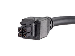 2451320410 - Micro-fit 3.0-to-Micro-Fit 3.0 Off-the-Shelf (OTS) Overmolded Cable Assembly, Dual Row, 1.0m Length, 4 Circuits, Black