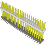 Samtec-HW-25-12-L-D-688-SM Connector Headers and PCB Receptacles Conn Board Stacker HDR 50 POS 2.54mm Solder ST Top Entry SMD Tube