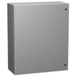 Hammond Manufacturing-EN4SD302410LG  Light Gray Mild Steel Wall Mount Single Door Enclosure