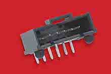 705550018 - 2.54mm Pitch SL Header, Single Row, Right Angle, 3.05mm Pocket, Shrouded, with Press-fit Plastic Peg, 19 Circuits, Tin (Sn) Plating