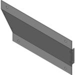 Hammond Manufacturing-CWRD1210 Cable Accessories Wiring Ducts Corner Reducer Square Screw Steel Gray