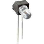 Bivar-909-235 BK Lighting Accessories LED Holder, Right Angle, 5mm LED, Single Level, 0.112in. Center Line, 2 Lead, Molded Nylon, Black