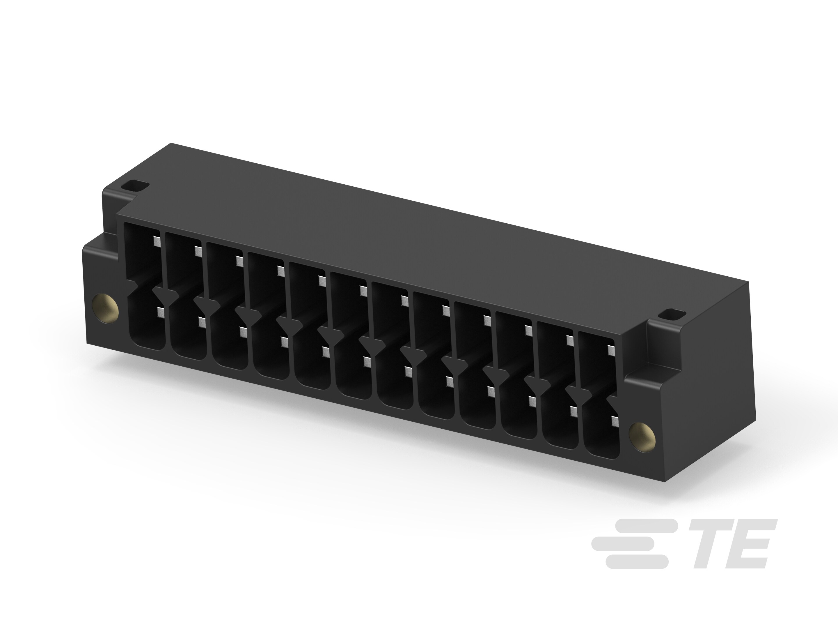 2x12P TB HDR HZ (90) w/ Flg 3.5, BK-1-2842497-2 2x12P TB HDR HZ (90) w/ Flg 3.5, BK-1-2842497-2