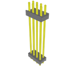 Samtec-ZW-04-14-T-D-1185-090-LL Connector Headers and PCB Receptacles Conn Board Stacker HDR 8 POS 2.54mm Solder ST Top Entry Thru-Hole Bulk