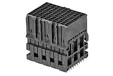 1704151122 - Impact 100 Ohm 3 Pair Mezzanine Receptacle, Unguided, 22.00mm Stack Height, 10 Columns, 90 Circuits, Plated Through Hole Dimension 0.39mm, Lead-Free