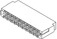 5042811700 - 0.30mm Pitch FPC Connector, 1.00mm Mated Height, Right-Angle, Surface Mount, Non-ZIF, Dual Contact Style, 17 Circuits, Halogen-Free