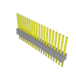 Samtec-TMS-120-53-S-S Connector Headers and PCB Receptacles Conn Unshrouded Header HDR 20 POS 1.27mm Solder ST Top Entry Thru-Hole Tube