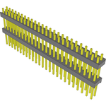 Samtec-EW-25-11-G-D-500 Connector Headers and PCB Receptacles Conn Board Stacker HDR 50 POS 2.54mm Solder ST Top Entry Thru-Hole Bulk