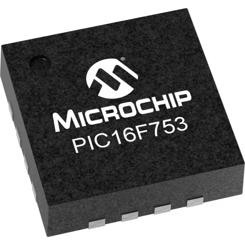 Microchip Technology-PIC16F753T-I/ML Microcontrollers - MCUs MCU 8-bit PIC RISC 3.5KB Flash 2.5V/3.3V/5V 16-Pin QFN EP T/R