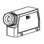 TE Connectivity-1-1102135-7 Backshells Hood 5 Shell Size Aluminum Die Cast Box