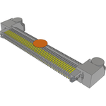 Samtec-ERM8-049-01-L-D-RA-L-K-TR Connector Headers and PCB Receptacles Conn Micro High Speed Terminal Strip HDR 98 POS 0.8mm Solder RA Side Entry SMD T/R