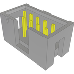 Samtec-HTSS-105-01-L-D-01 Connector Headers and PCB Receptacles Conn Shrouded Header HDR 10 POS 2.54mm Solder ST Top Entry Thru-Hole Bulk
