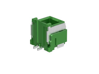 5025840266 - 1.50mm Pitch, CLIK-Mate PCB Receptacle, Single Row, Surface Mount, Vertical, Tin Plating, Positive Lock, with Pick-and-Place Polyimide Tape, 2 Circuits, Green