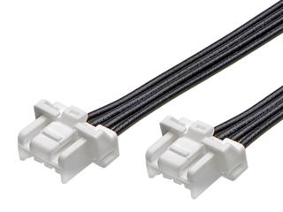 2219581041 - CLIK-Mate-to-CLIK-Mate Off-the-Shelf (OTS) Cable Assembly, 2.00mm Pitch,  Single Row, 100.00mm Length, 4 Circuits, White