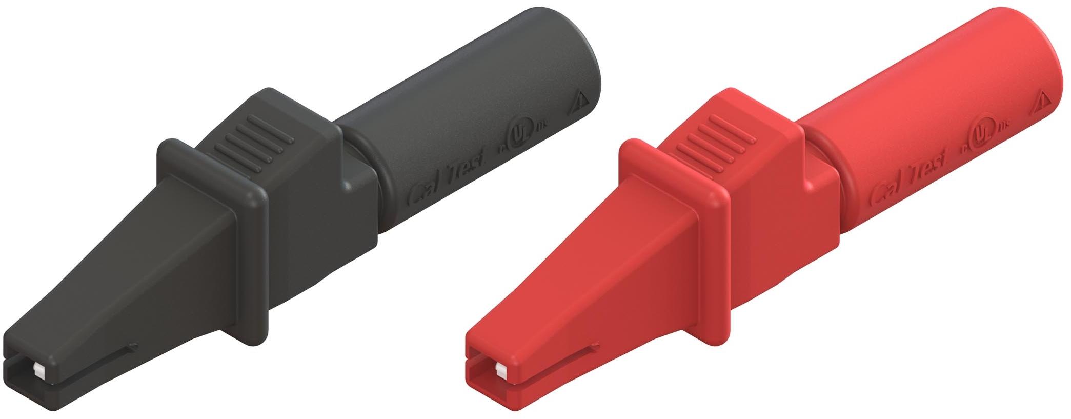 Cal Test Electronics-CT3943B Component Kits Alligator Clip Adapter with Black and Red Pair